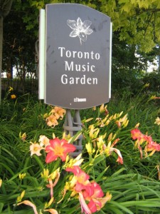 -- Toronto Music Garden --